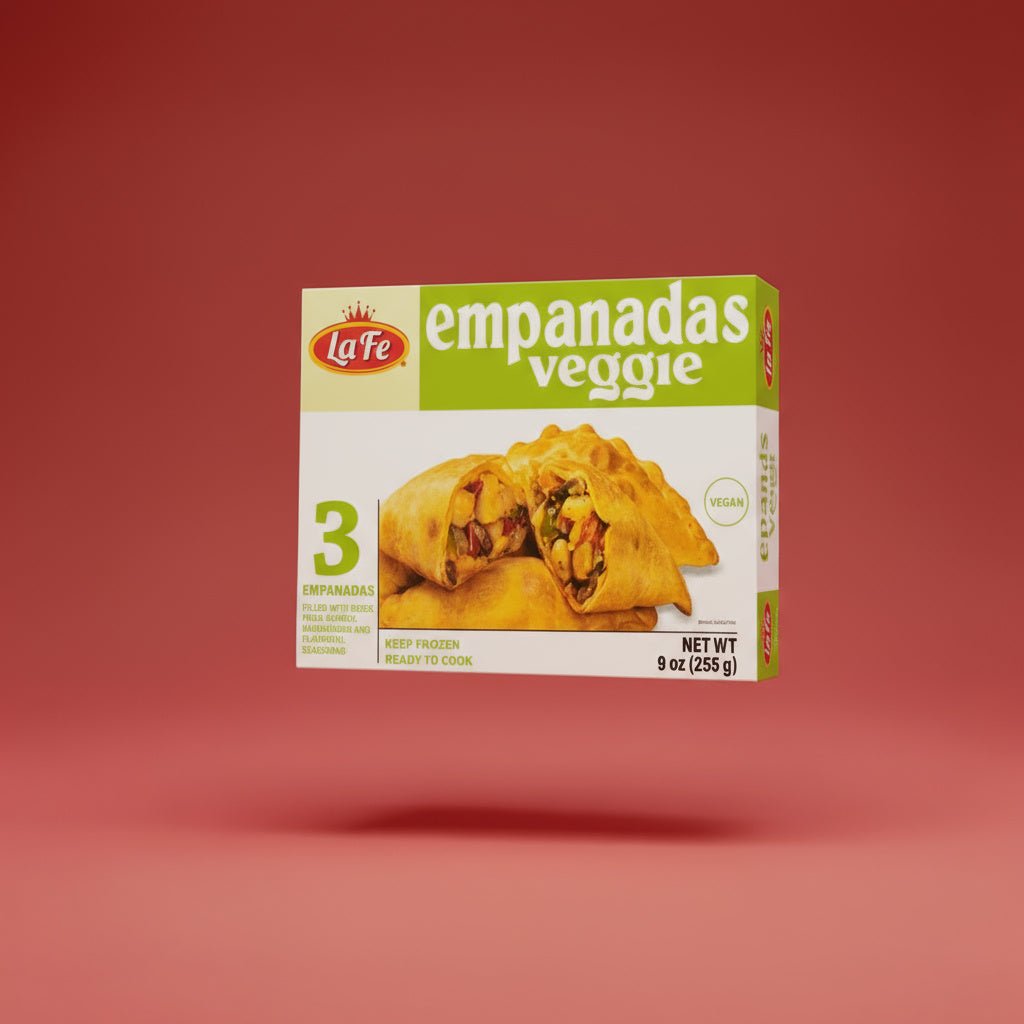 LA FE EMPANADAS VEGGIE 12/9 OZ - La Fe Foods