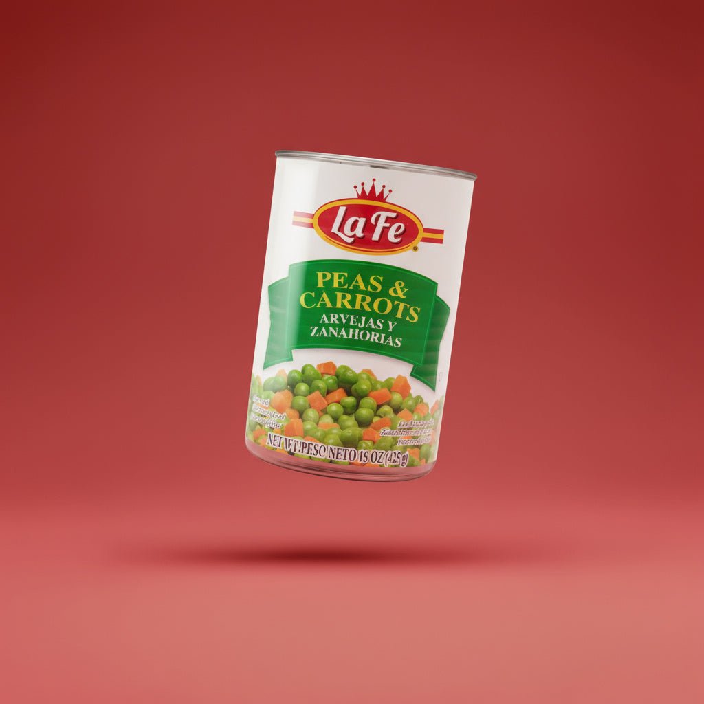 LA FE VEG CAN PEAS & CARROTS 24/15 OZ - La Fe Foods