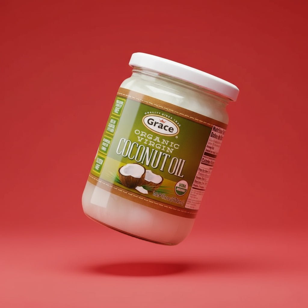GRACE ORGANIC VIRGIN COCONUT OIL 6X500ML - La Fe Foods