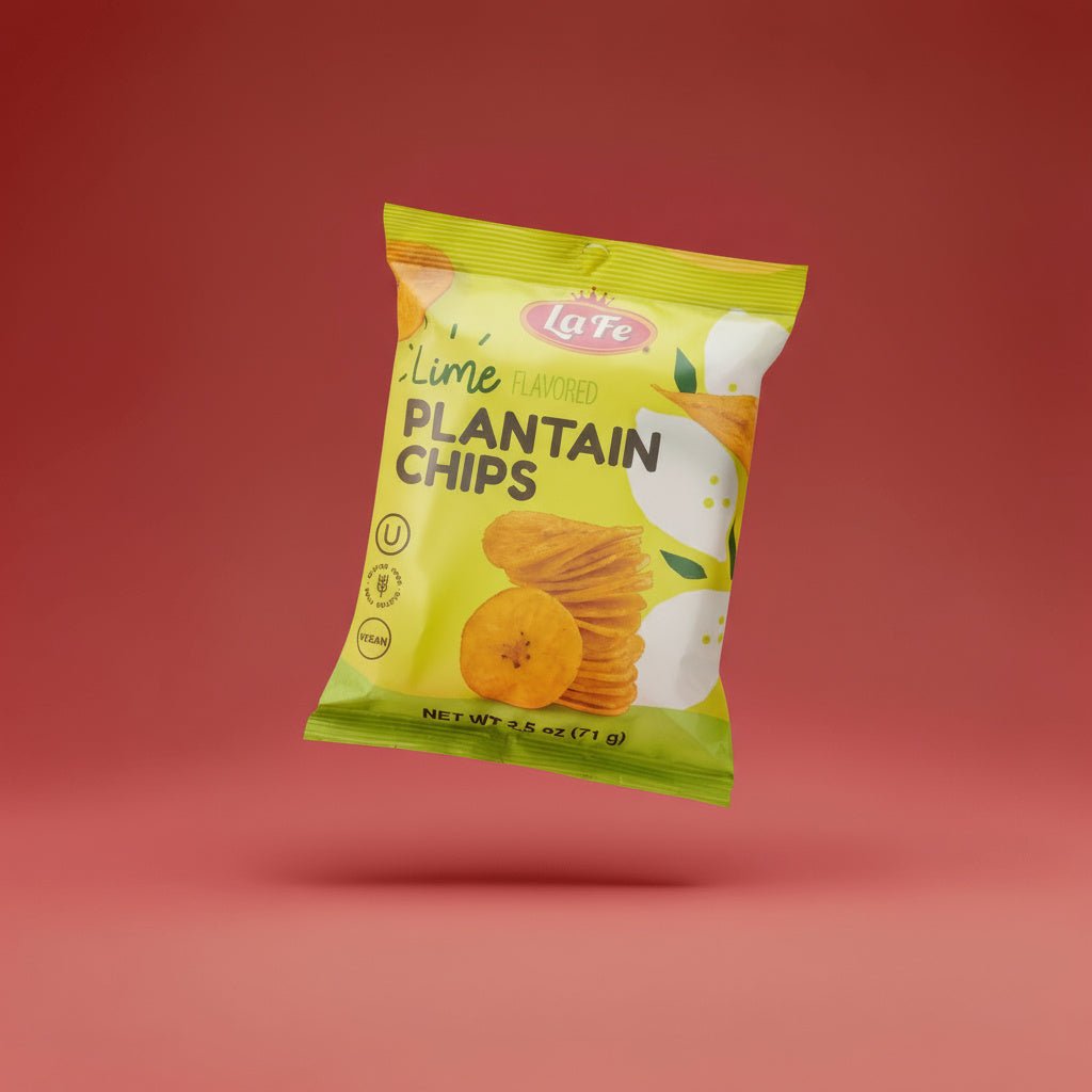 LA FE CHIPS PLANTAIN LEMON 24/ 2.5 OZ - La Fe Foods