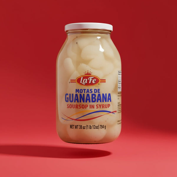 La Fe Conserva Mota de Guanabana - 12/28 oz Glass – La Fe Foods