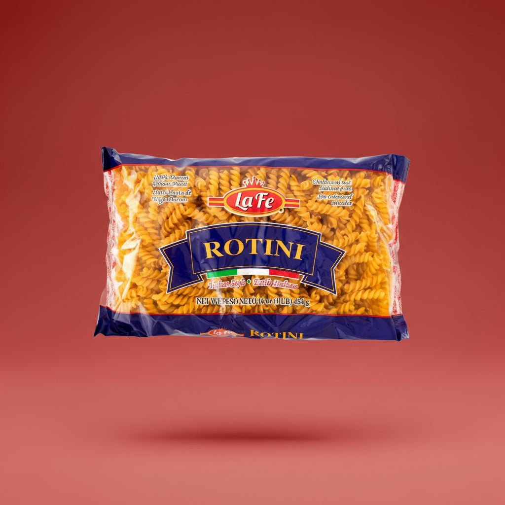 LA FE PASTA ROTINI 20/16 OZ - La Fe Foods