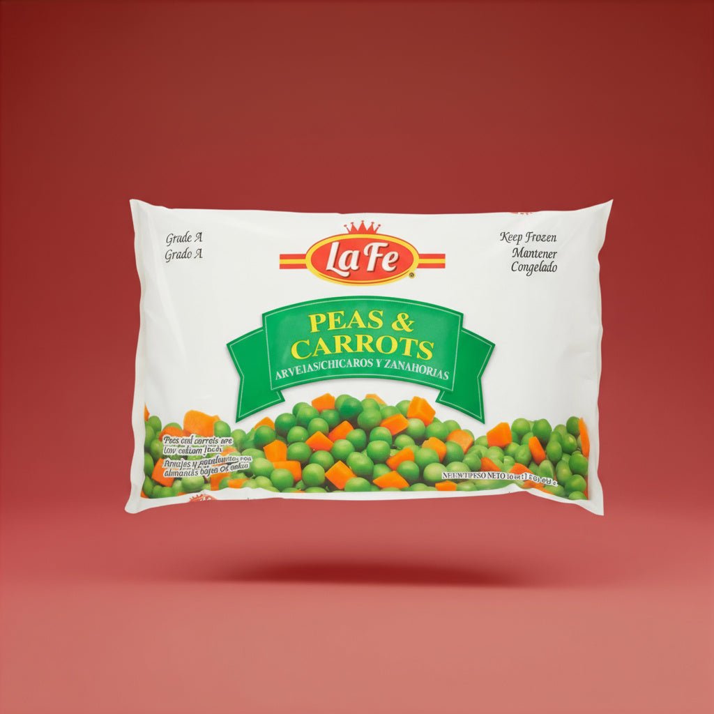 LA FE VEG - 1 PEAS & CARROTS 12/16 OZ - La Fe Foods