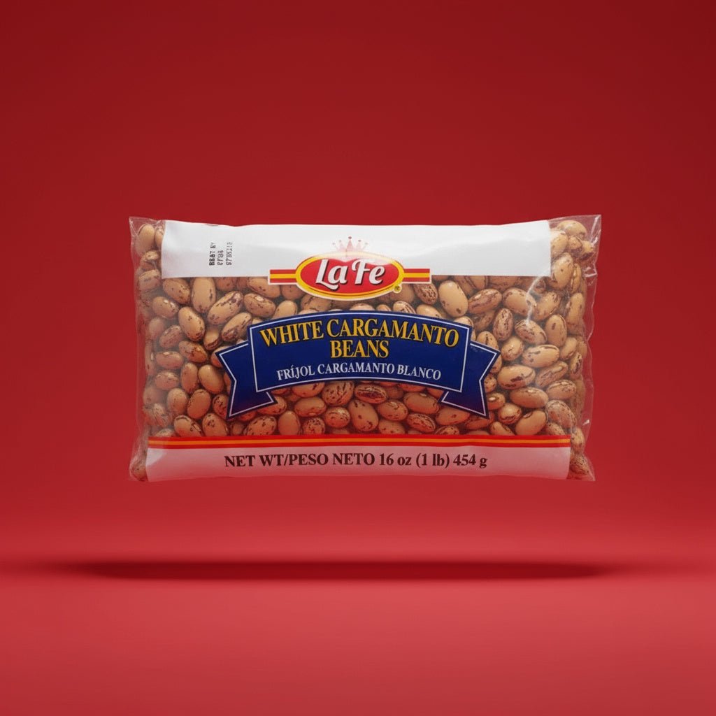 LA FE FRIJOL CARGAMANTO - BLANCO 24X16 OZ - La Fe Foods