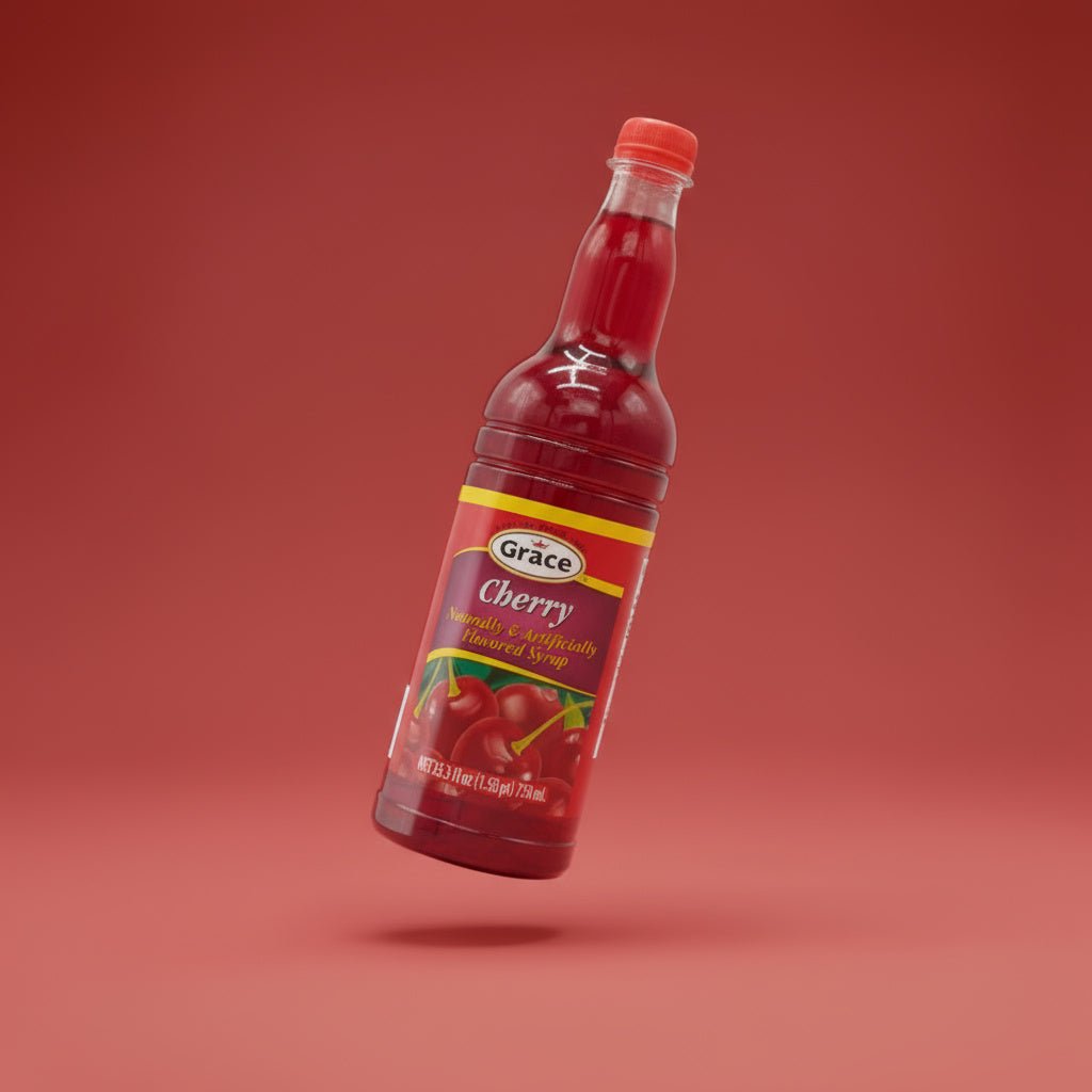 GRACE SYRUP CHERRY 12x25.5 OZ PET - La Fe Foods