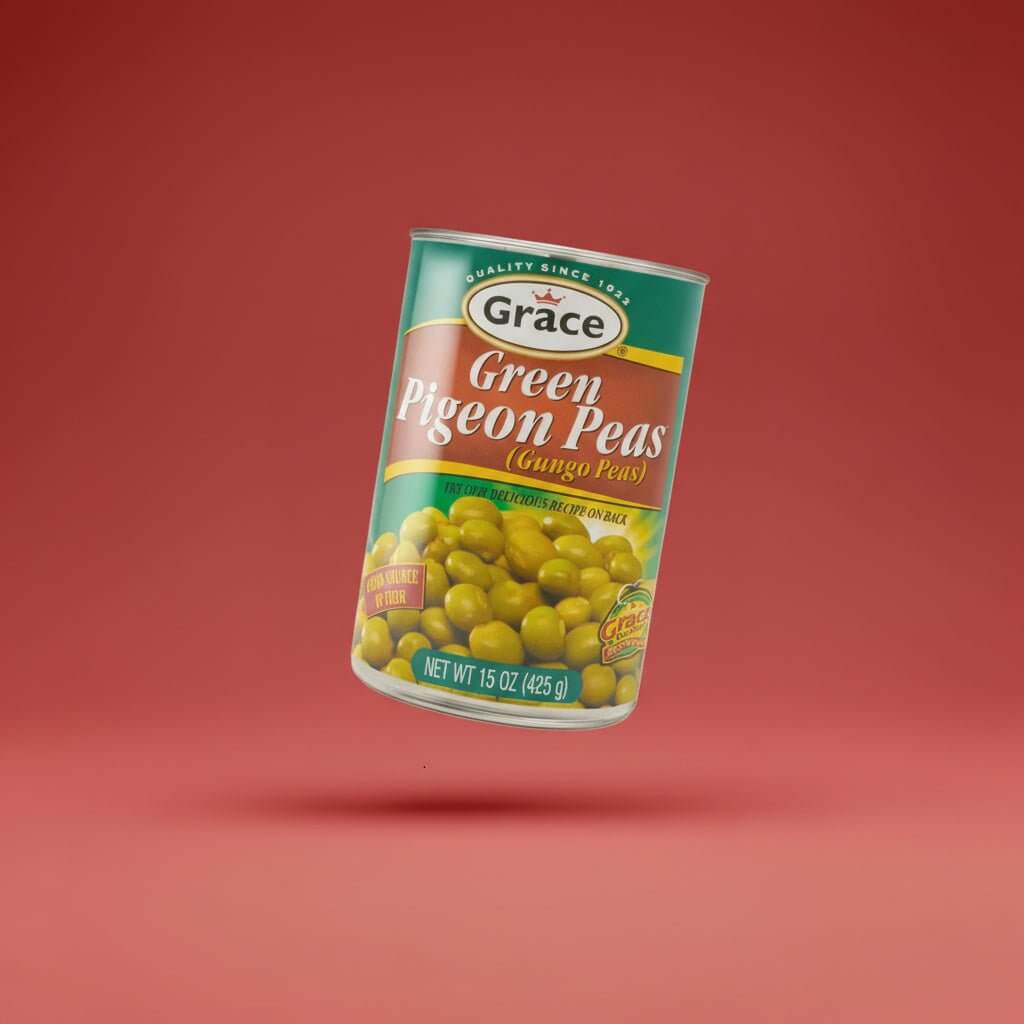 GRACE GREEN PIGEON PEAS 24/15 OZ - La Fe Foods