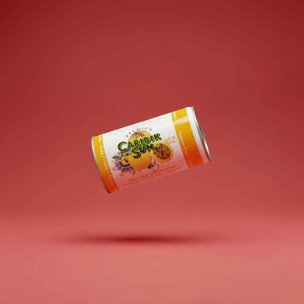 Caribik Sun passion fruit drink 12 oz bottle