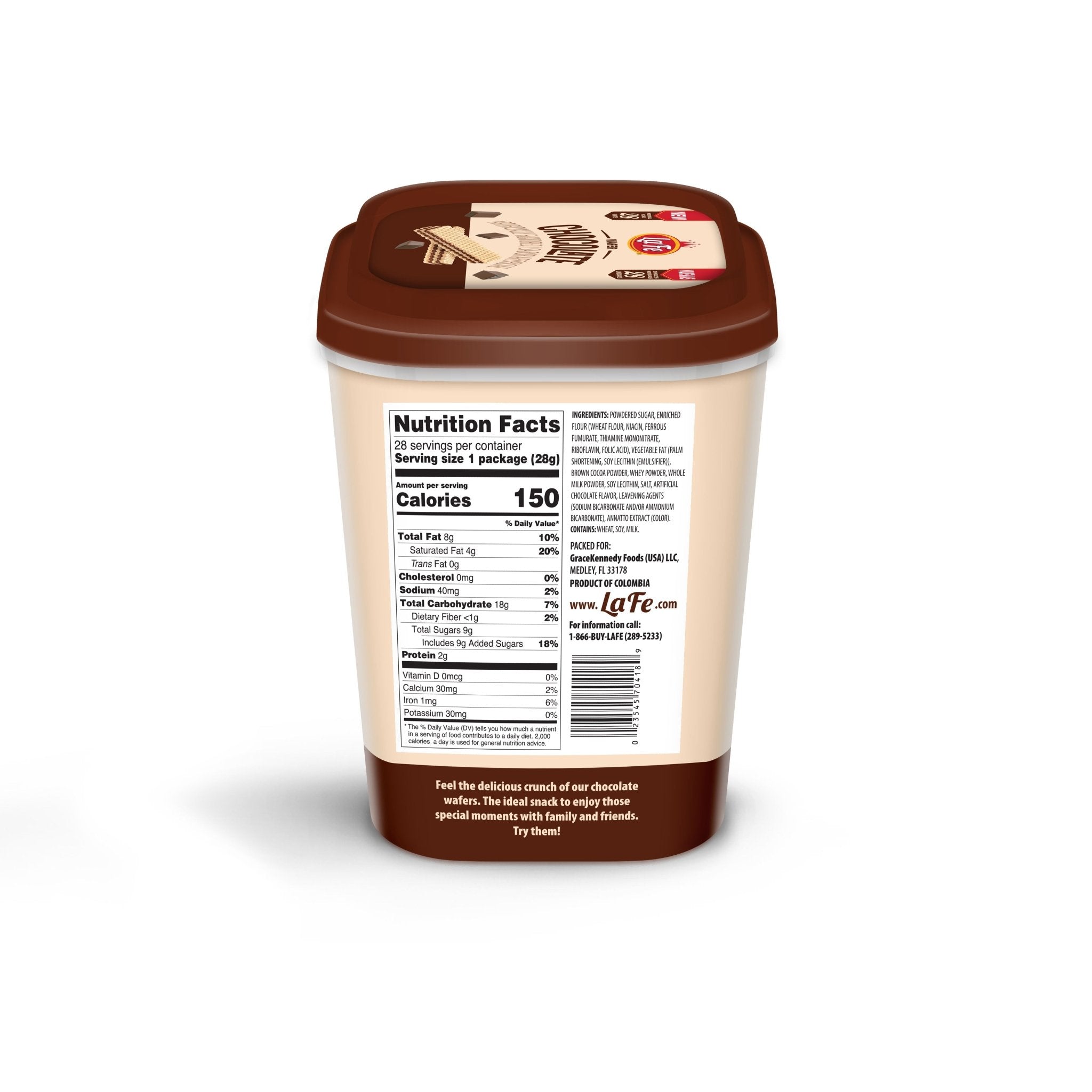 La Fe Chocolate Wafer Cookies - La Fe Foods