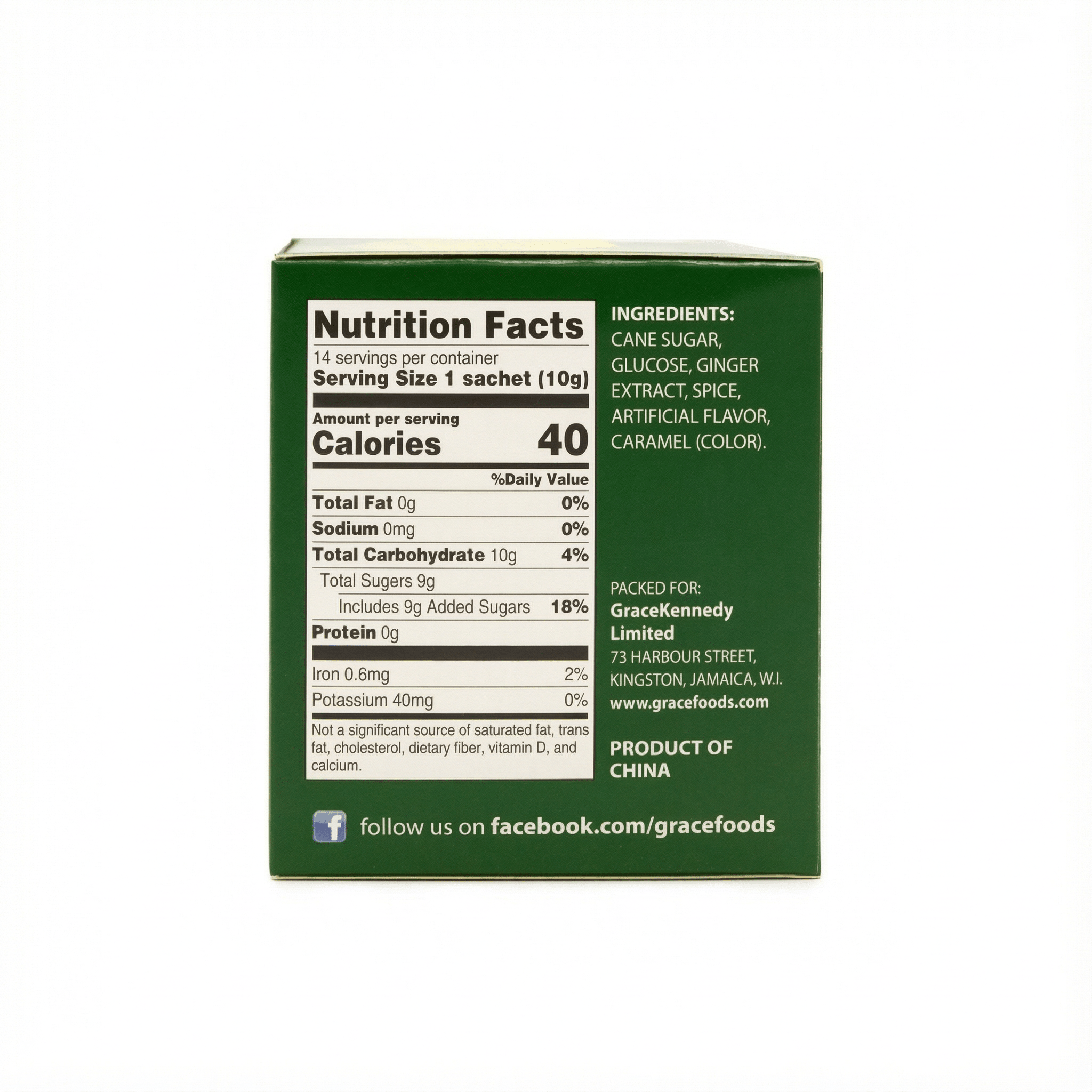 GR. INST. GING. TEA - LEMON 24X14X10G - La Fe Foods