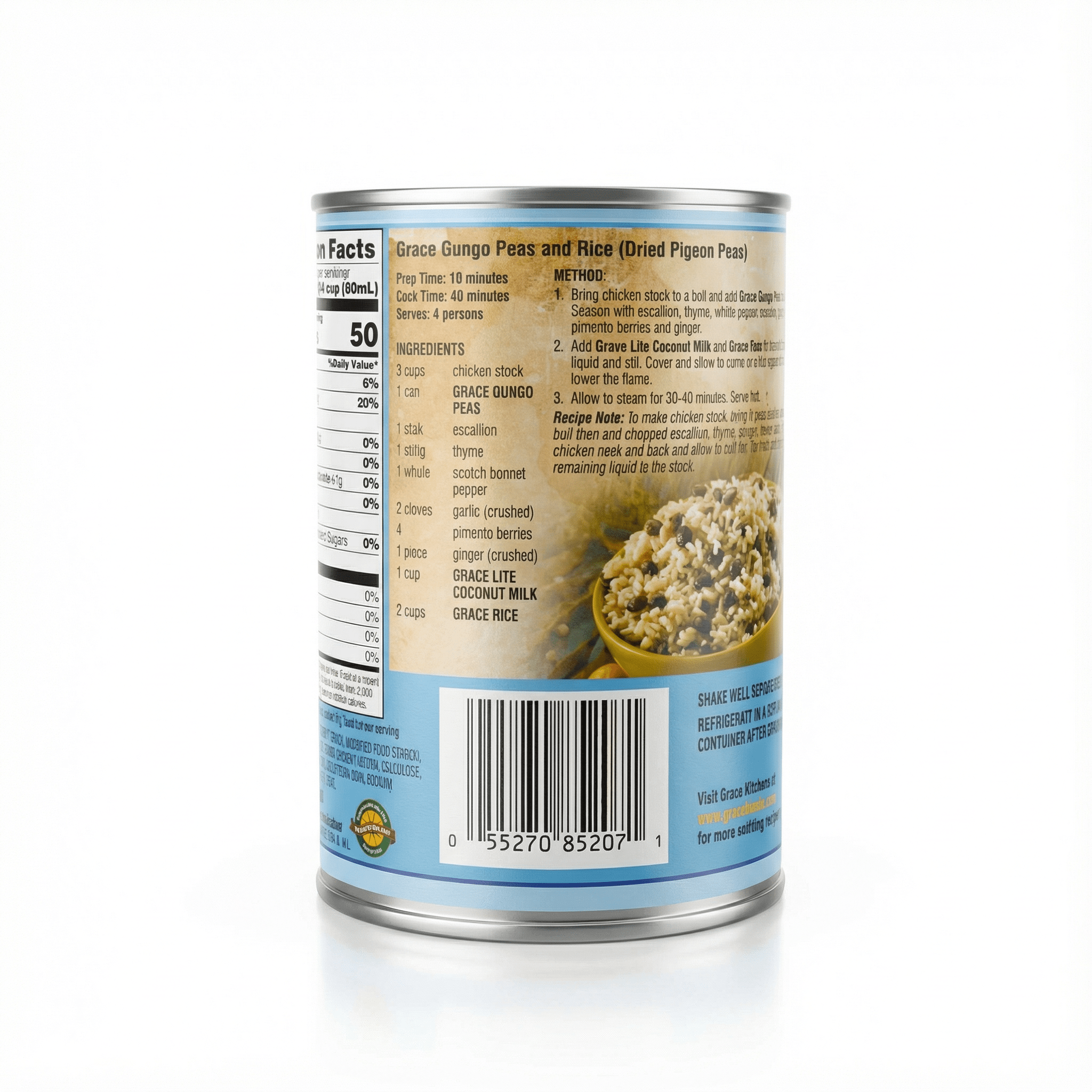 Grace Coconut Milk LIte (8-10%) 24x400 ml - La Fe Foods