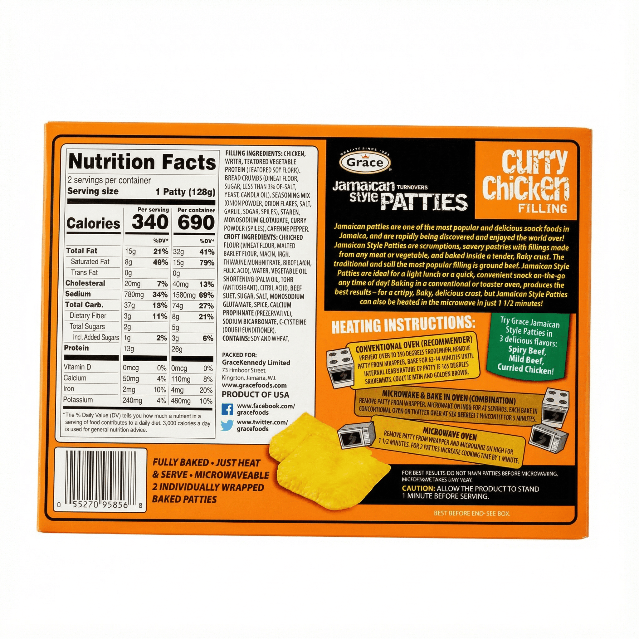 GRACE PATTY CURRY CHICKEN 12/9 OZ - La Fe Foods