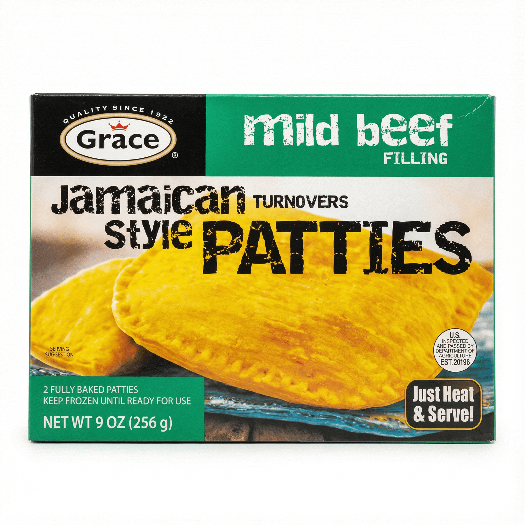 GRACE PATTY MILD BEEF 12/9 OZ - La Fe Foods