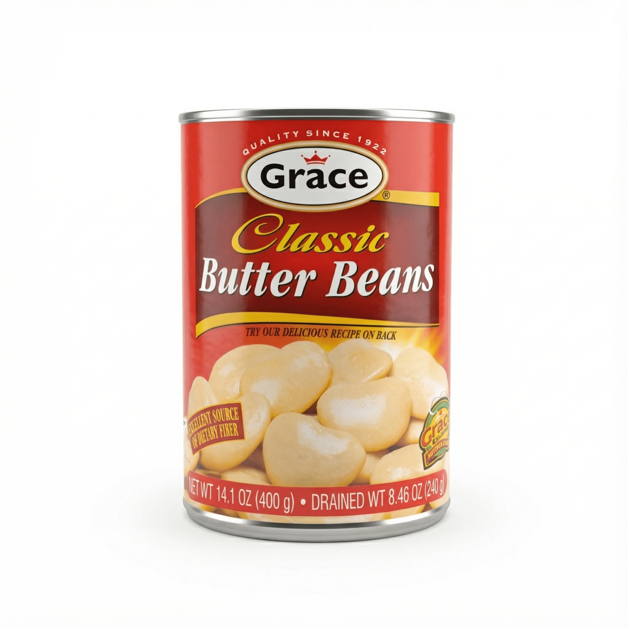 GR CLASSIC BUTTER (LIMA) BEANS 24x400g - La Fe Foods