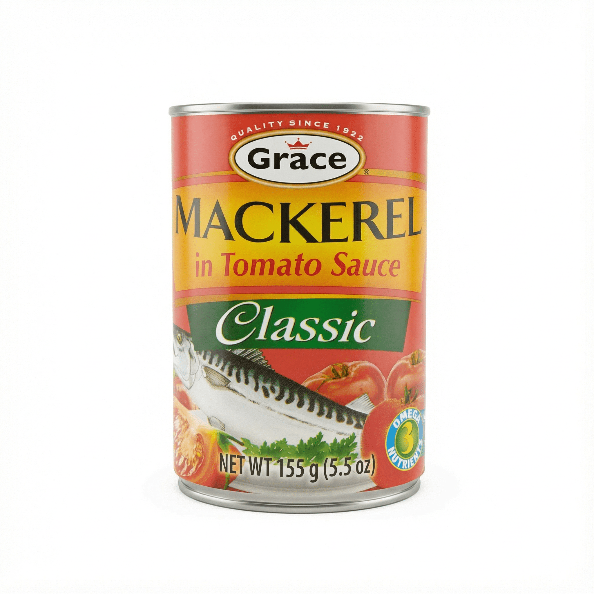 GR CLASSIC MACKEREL (TOM) 50X155g - La Fe Foods
