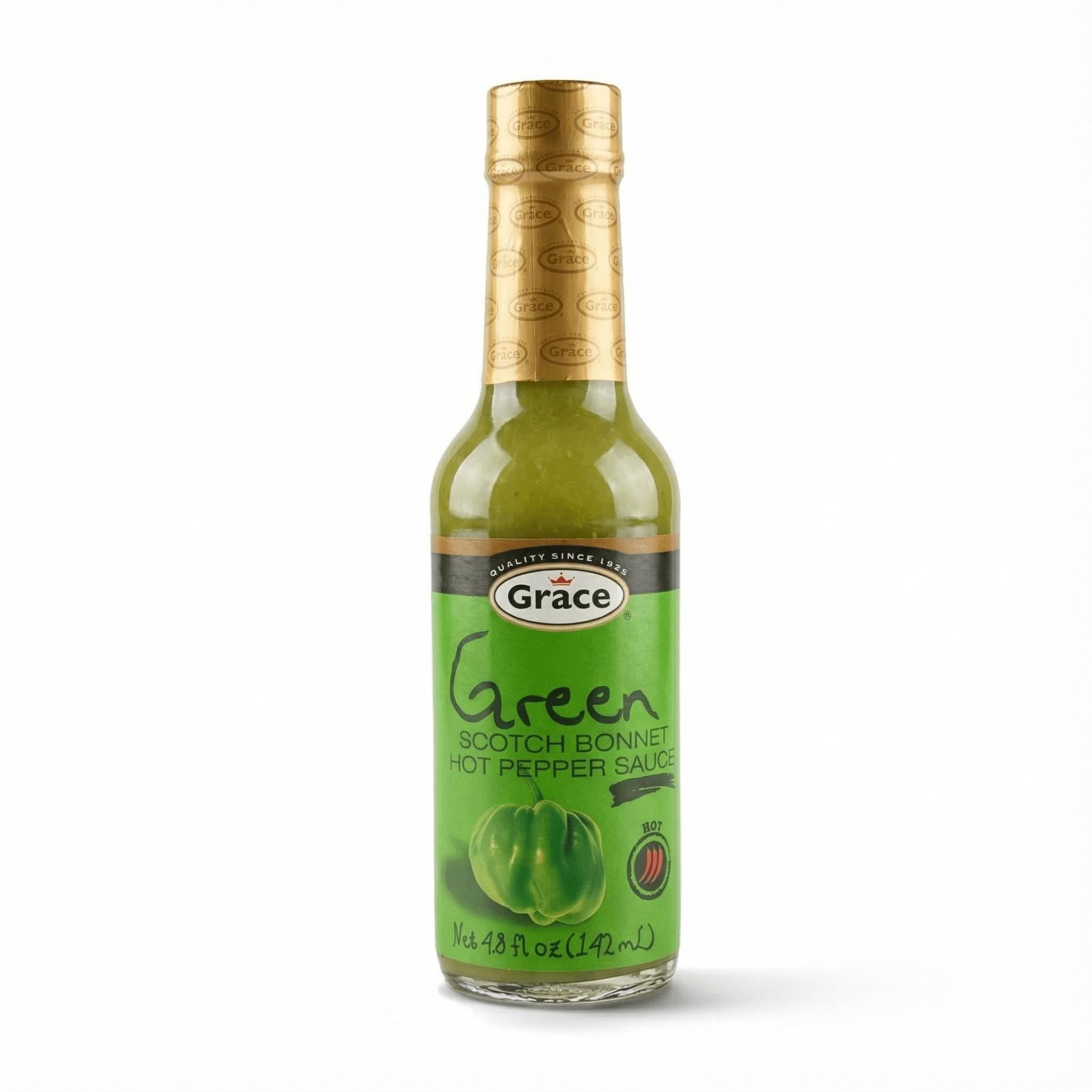 GR GREEN S/BONNET PEPPER SAUCE 24/4.8 OZ - La Fe Foods