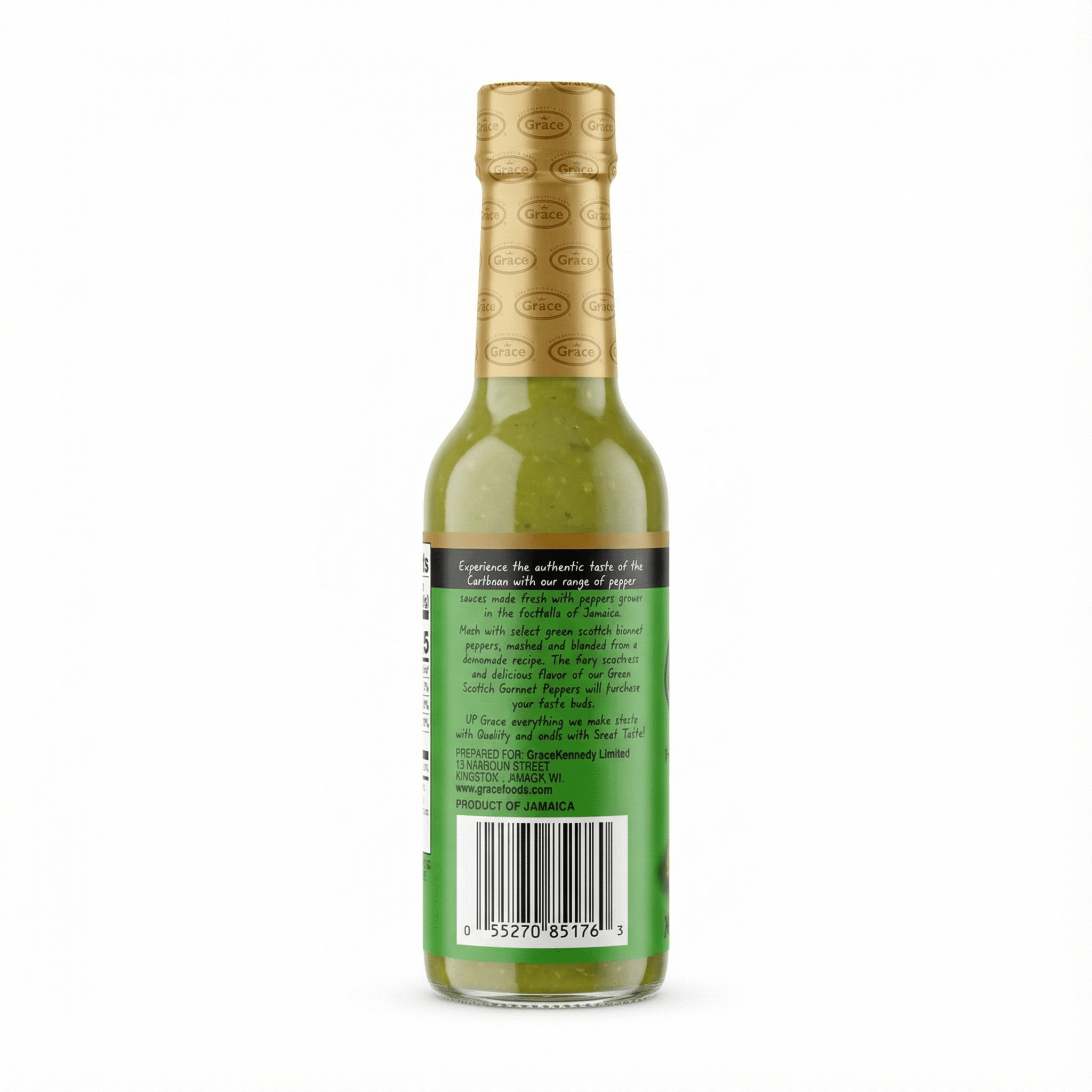 GR GREEN S/BONNET PEPPER SAUCE 24/4.8 OZ - La Fe Foods