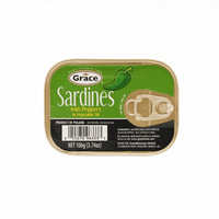 GR SARDINES W/ PEPPER IN VEG OIL 50X106g - La Fe Foods