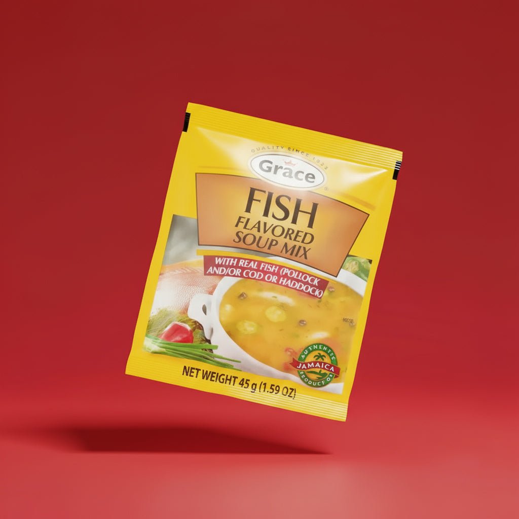 Grace fish tea soup mix Jamaican style