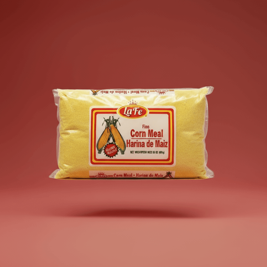 La Fe fine corn meal 28 oz package