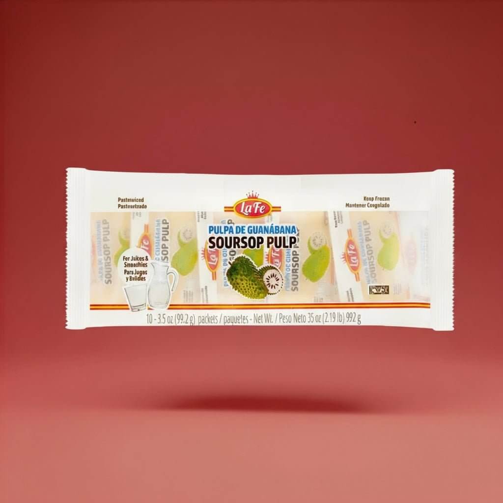 La Fe frozen soursop pulp cubes