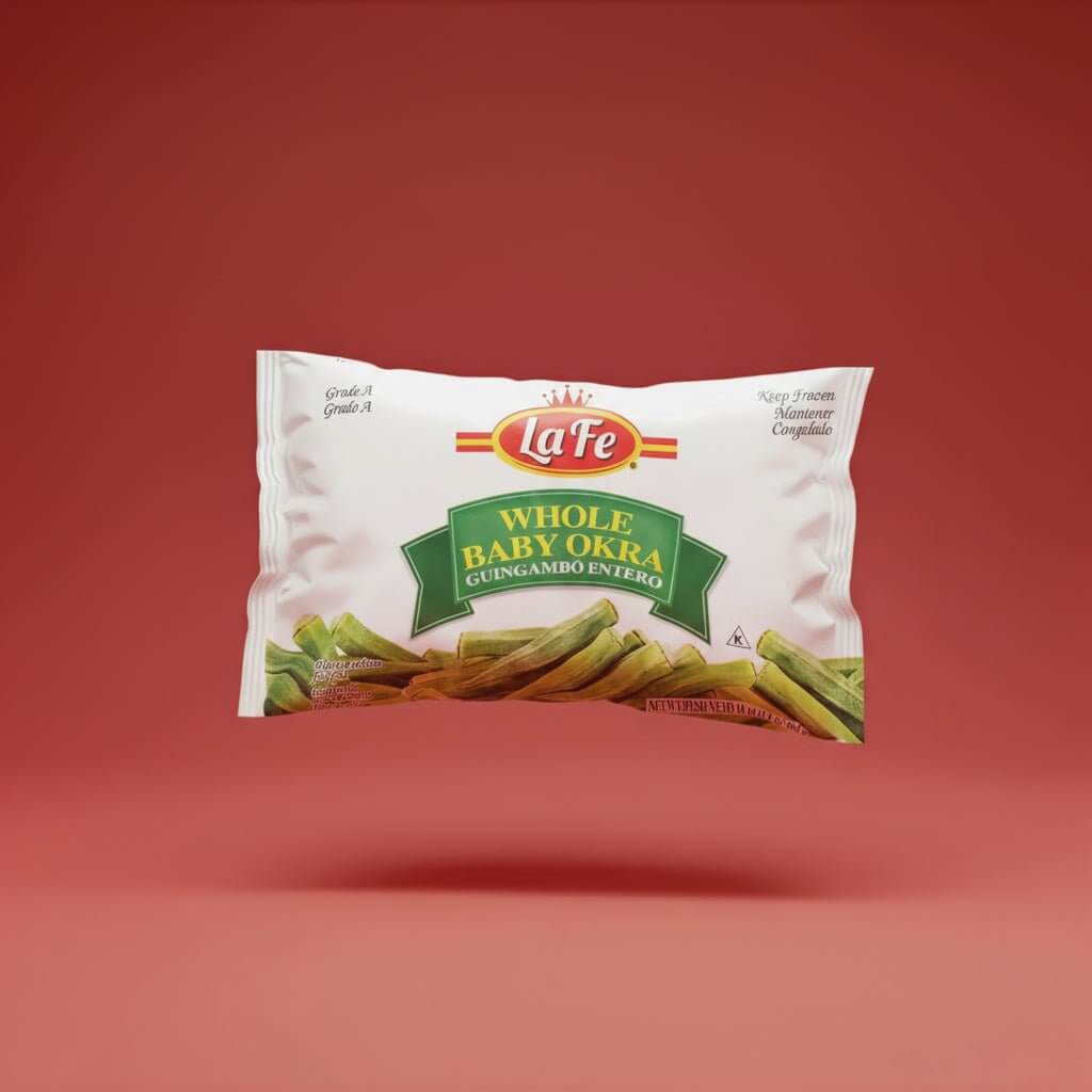 La Fe frozen whole okra 16 oz