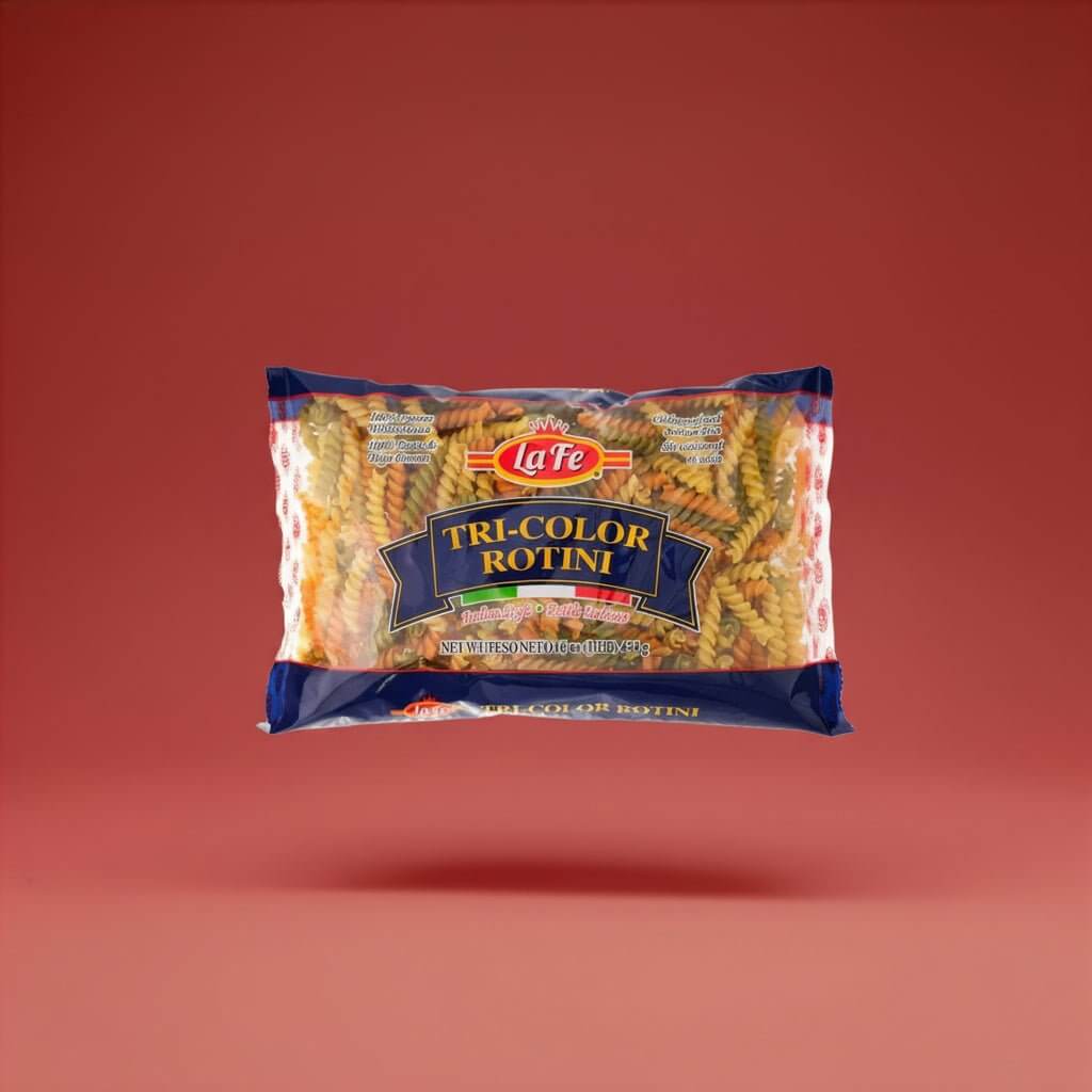 La Fe tri-color rotini pasta 16 oz