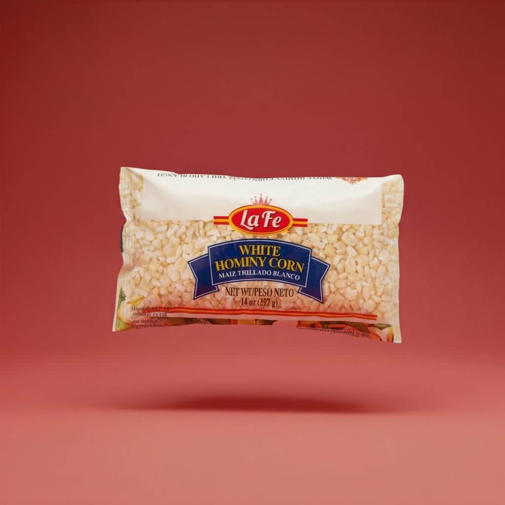 La Fe white hominy 14 oz can