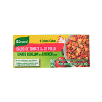 Knorr Tomato-Chick Cubes, 8-count, flavorful Latin food product for rich soups and dishes.