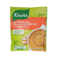 KNORR Pasta Soup Chicken flavor, a quality Latin food product perfect for authentic flavors and satisfying meals.