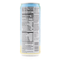 Nutrition label of Grace Coconut Water 310ml can, highlighting essential electrolytes and refreshing hydration.