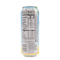 Nutrition facts label for GR. Coconut Water with Pulp, showcasing calories and ingredients for a quality Latin food product.