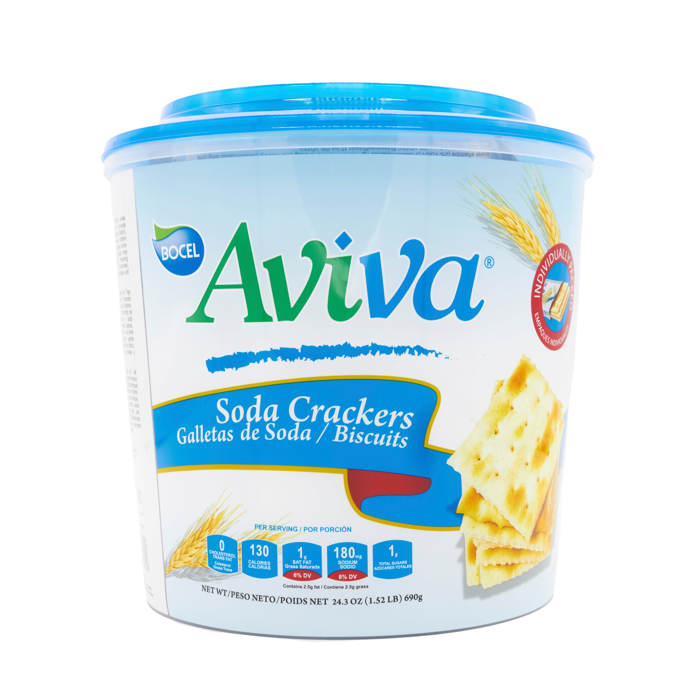 AVIVA SODA CRACKER NORMAL 12/24 OZ TUB