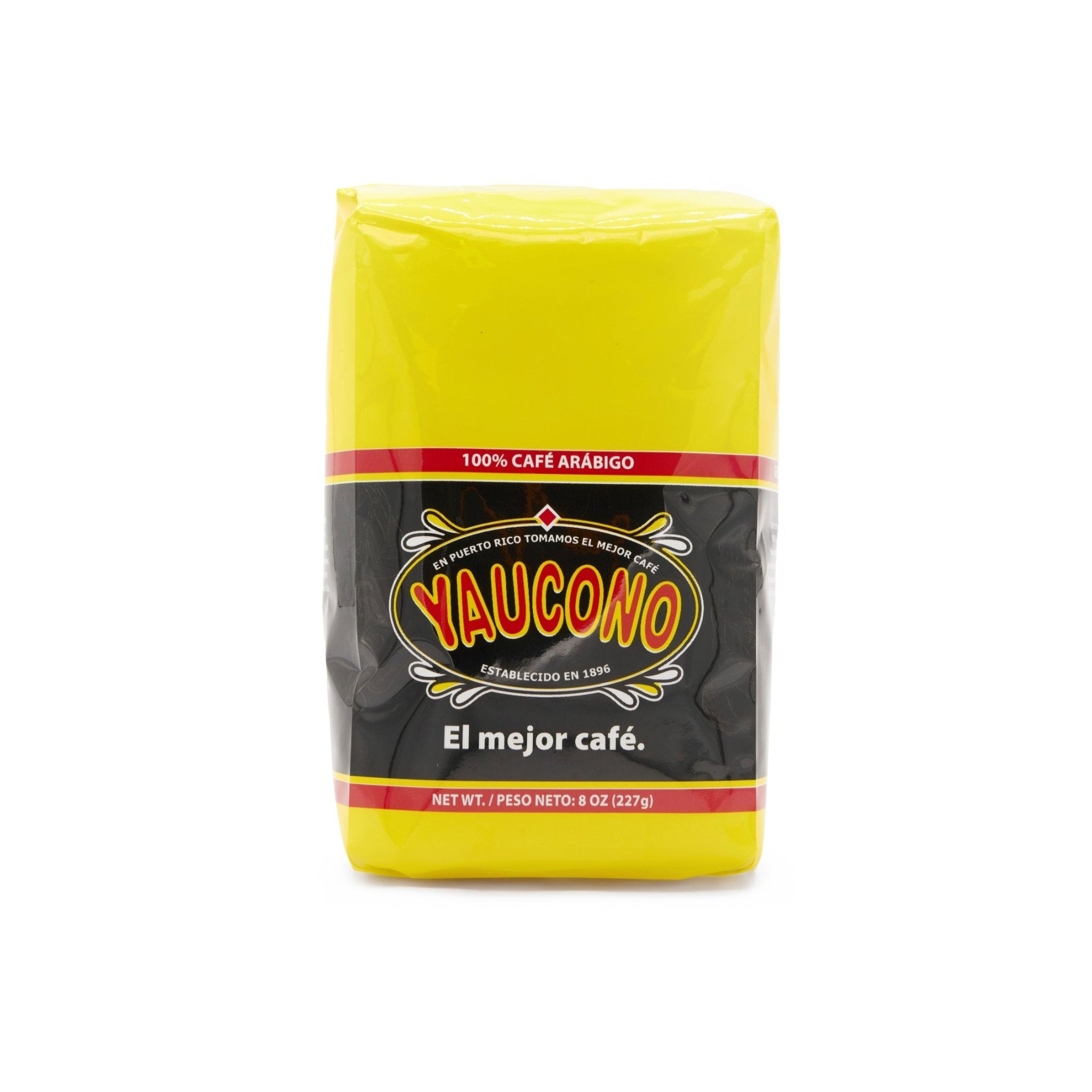 YAUCONO GROUND COFFEE soft pack, 100% Arabica, premium quality, authentic Latin flavors, ideal for Latin grocery shopping.