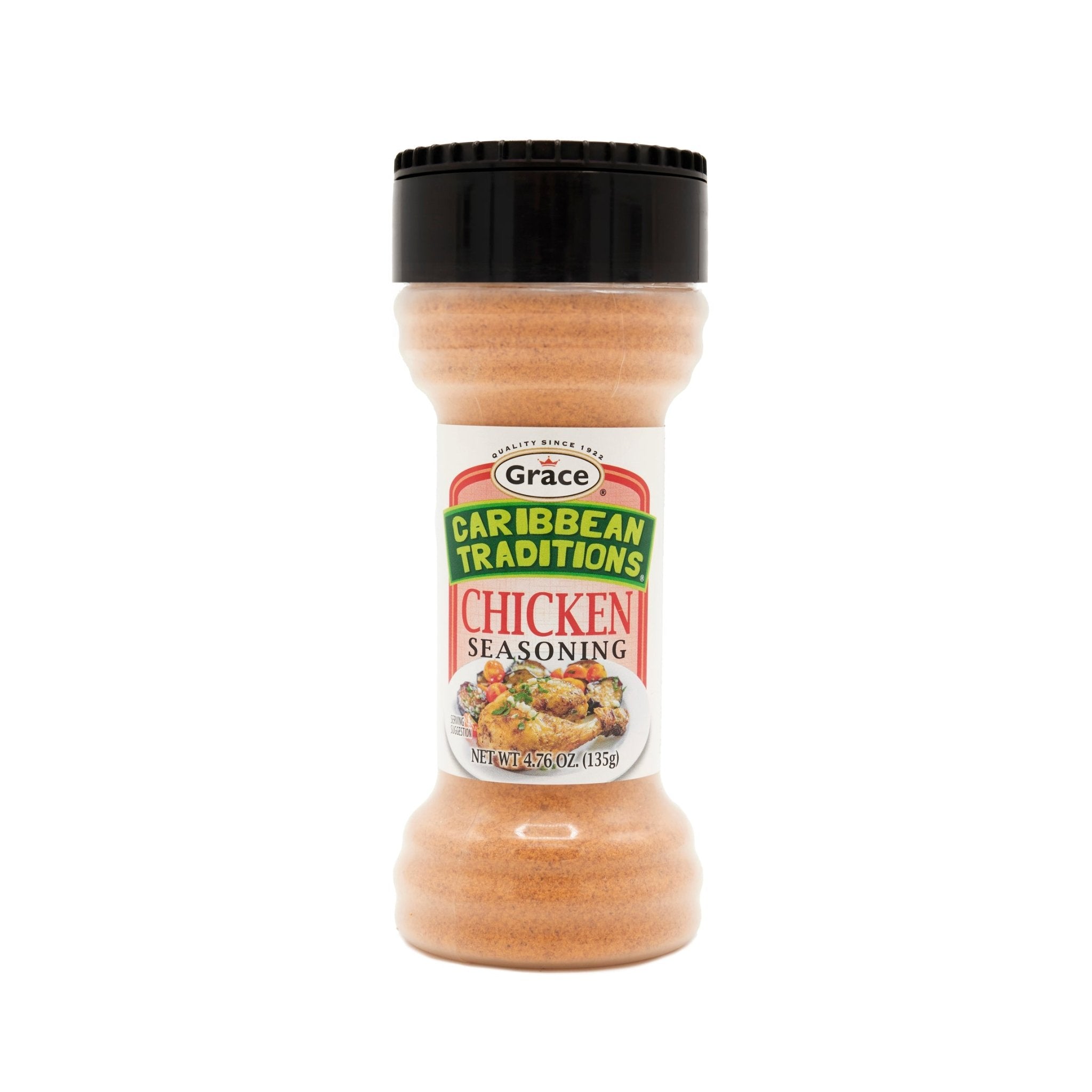 Caribbean Traditions Chicken Seasoning 12 oz bottle, perfect for enhancing Latin American flavors and quality Latin foods.