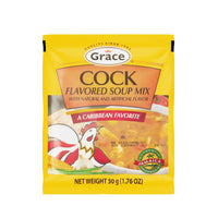 Grace Cock Soup Mix 50g, a Caribbean favorite for flavorful Latin cooking, ideal for authentic meals and tropical tastes.