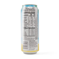Nutrition facts label on a can of GR Coconut Water, highlighting its quality and freshness for health-conscious consumers.
