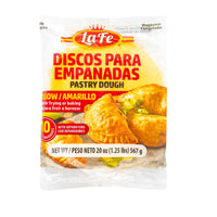 La Fe Discos para Empanadas 20 oz - Quality pastry dough for authentic Latin food at home.