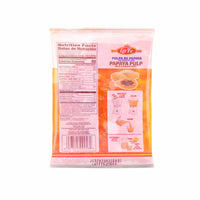 LA FE Papaya Pulp 12 oz packaging, perfect for tropical flavors in smoothies and desserts, quality Latin food.