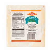 La Fe Yuca Molida packaging showing nutrition facts for authentic Latin food, perfect for versatile cooking in Latin recipes.