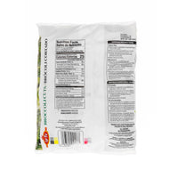 La Fe Cut Broccoli bag, showcasing nutritional facts and cooking instructions, perfect for fresh and convenient Latin meals.