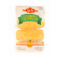 La Fe Veg Corn on the Cob, 4 ears, fresh, non-GMO, ideal for grilling and roasting, authentic Latin food.