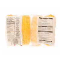 La Fe Veg Corn on the cob packaging featuring cooking instructions and nutrition facts, perfect for authentic Latin meals.