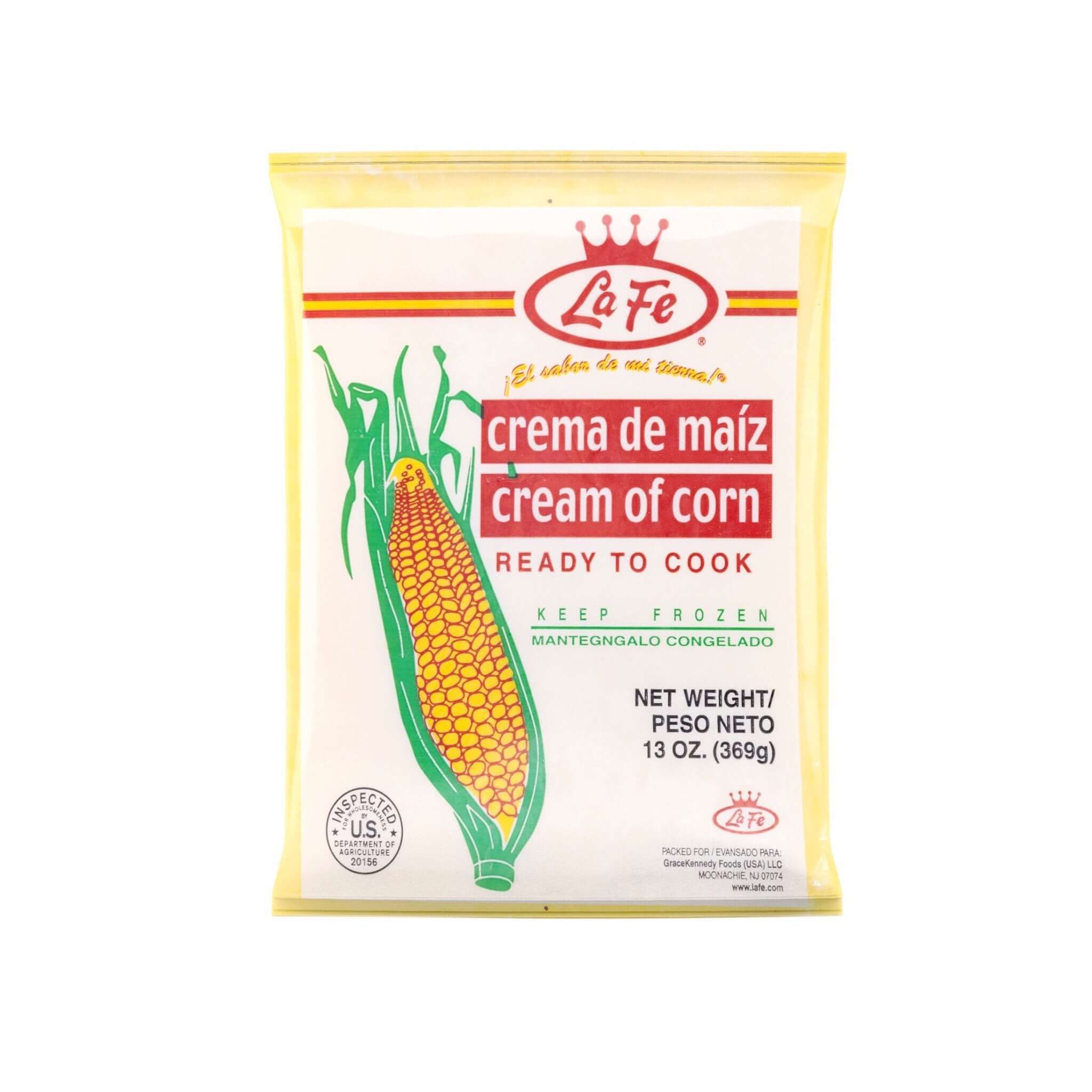 LA FE CREAMED CORN 12/13 OZ - La Fe Foods