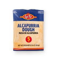 LA FE MASA DE ALCAPURRIA, 5 lb pack, perfect for authentic Latin cuisine and frozen Latino food.