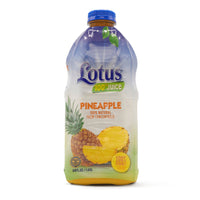 LOTUS Pineapple Juice 64 oz bottle, 100% natural, perfect for authentic Latin flavors and healthy living.