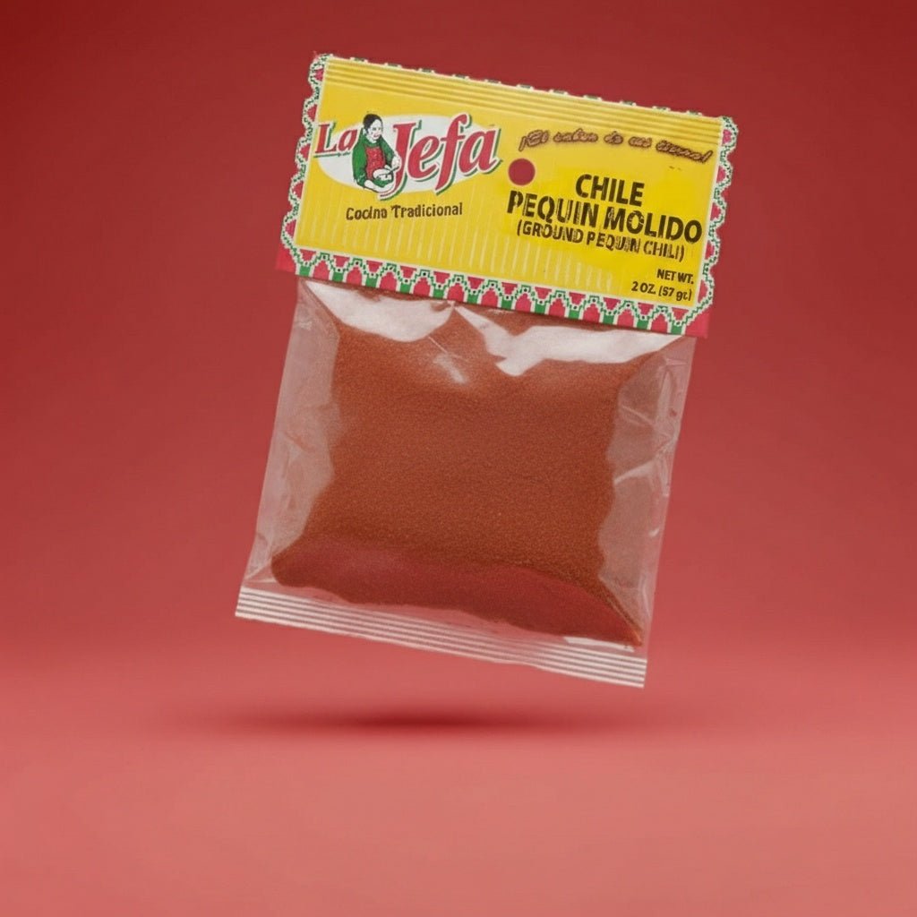 LA JEFA CHILE - PEQUIN - MOLIDO 12/2 OZ - La Fe Foods