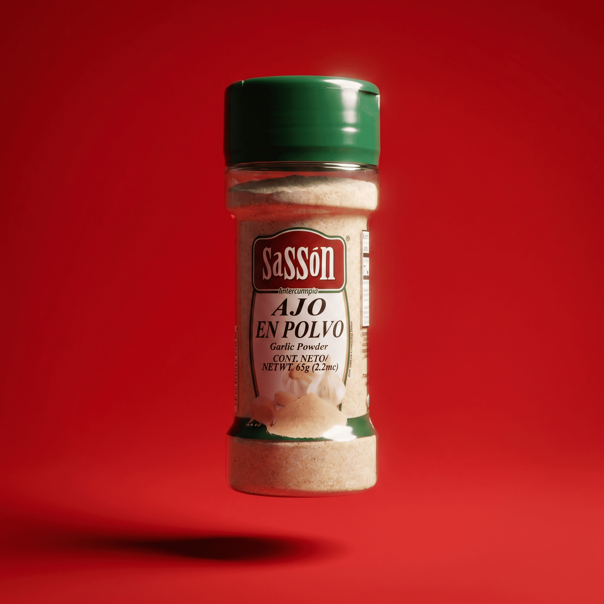Sasson Garlic Powder 12x2.29 oz ajo en polvo for Latin recipes, chicken, meats, rice, beans, soups, stews, sauces, and marinades
