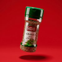 Sasson Basil 12x0.63 oz dried basil albahaca seca for sauces, soups, stews, chicken, meats, rice, pasta, and Latin recipes
