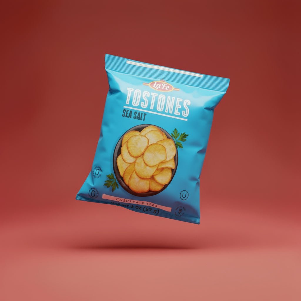 LA FE TOSTONES SEA SALT 24X57G - La Fe Foods