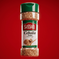 Sasson Pure Onion Powder 12x1.59 oz cebolla en polvo for Latin recipes, chicken, meats, rice, beans, soups, stews, sauces, and marinades